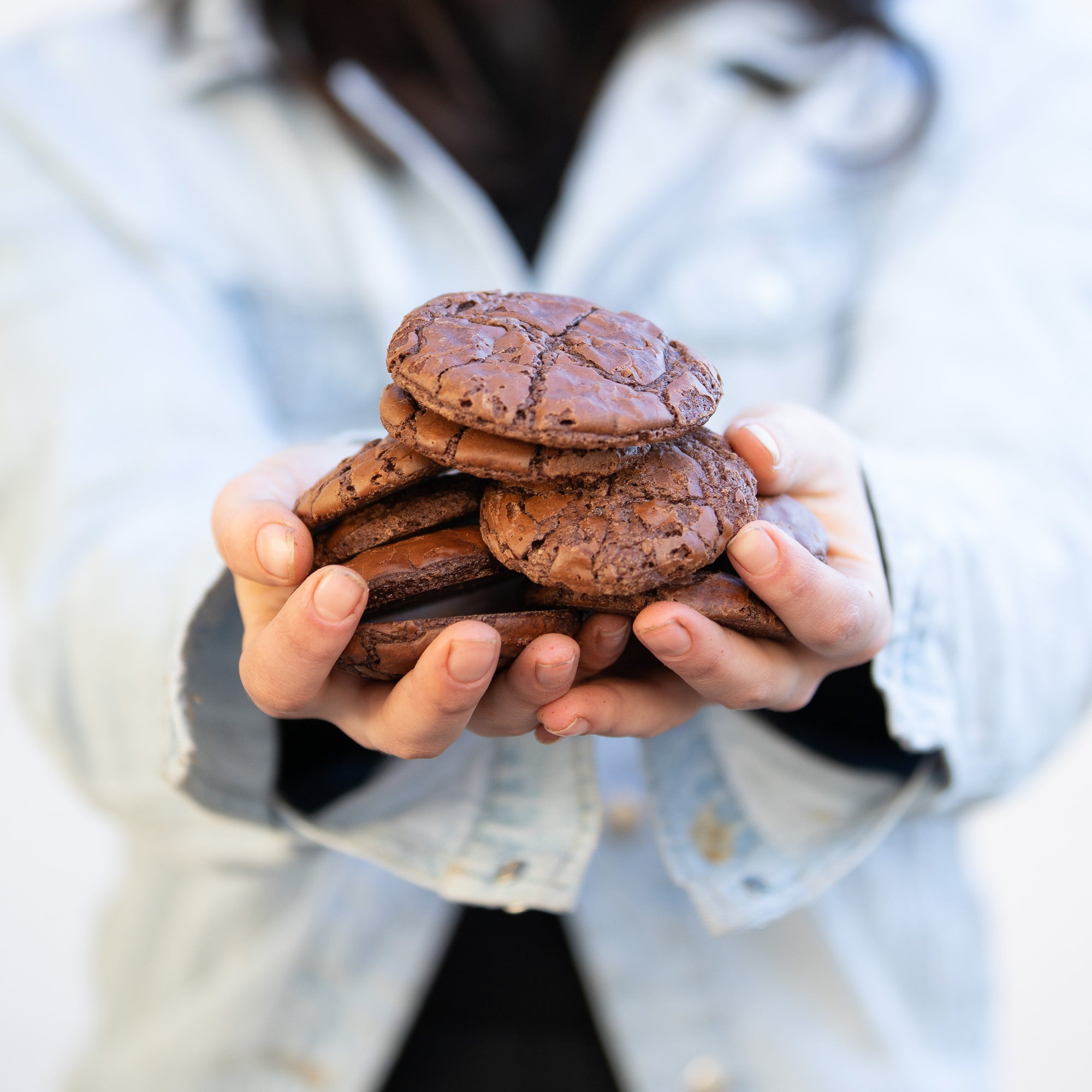 Unfilled Chocolate Brownie Cookies