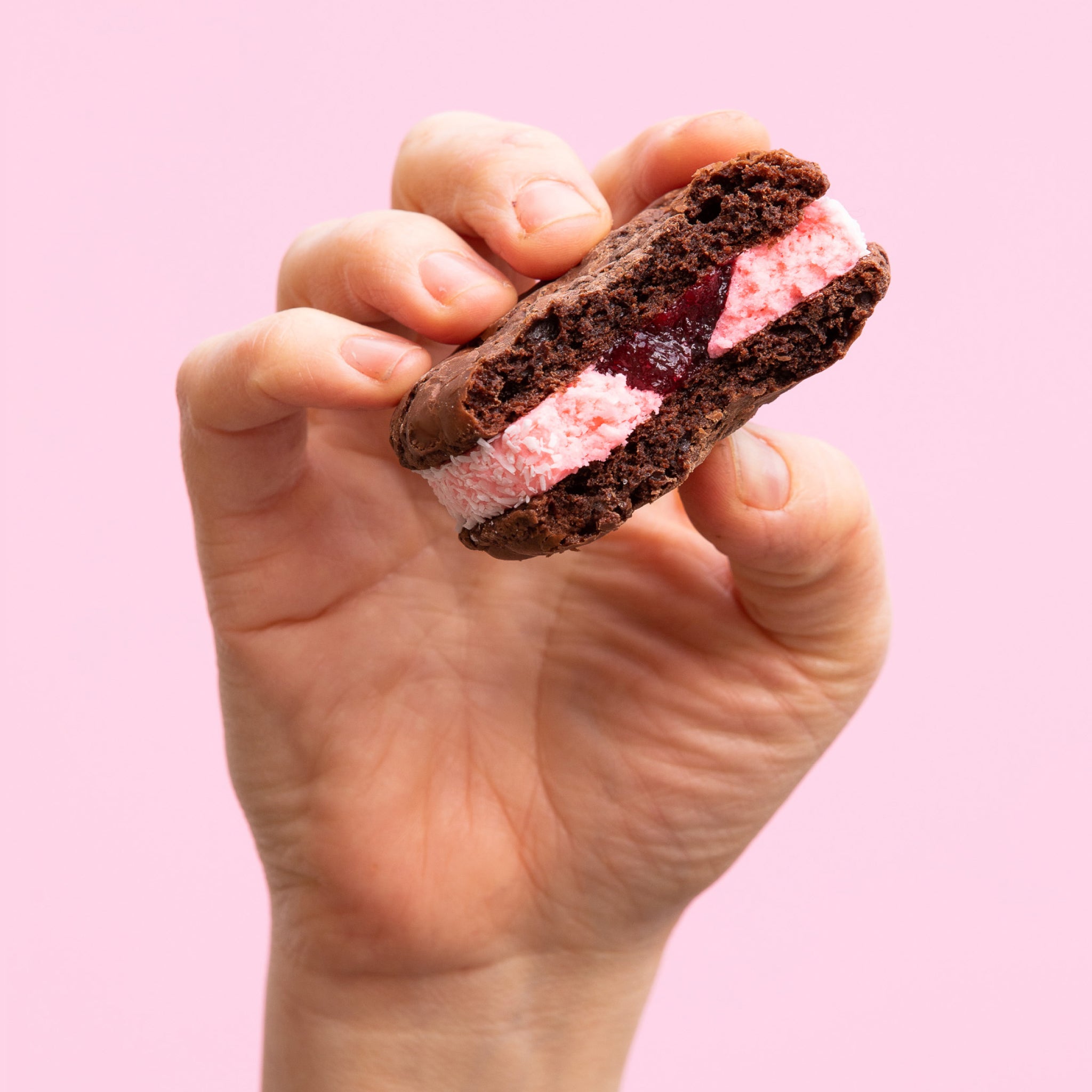 Pink Lamington bulk party pack - 12 cookies